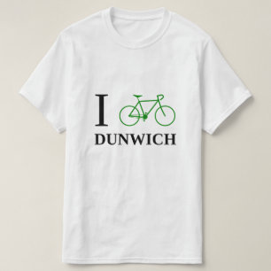 私は自転車に乗りますDUNWICH (緑の自転車アイコン)を Tシャツ