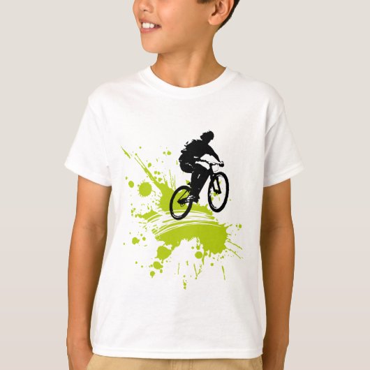 私は自転車に乗ることを愛します Tシャツ (正面)