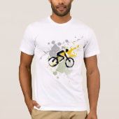 私は自転車に乗ることを愛します Tシャツ (正面)