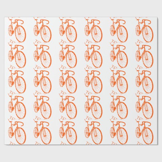 私は自転車に乗るのを好みます ラッピングペーパー (フラット)