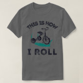 私は自転車のシャツト転がのトリサイクおもしろいトライク Tシャツ (デザイン正面)