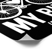 私は自転車よりあなたが好き(rely) – 自転車に乗る人 ヴァレ ポスター (角)