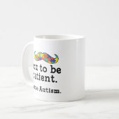 私は自閉症だ コーヒーマグカップ (正面左)
