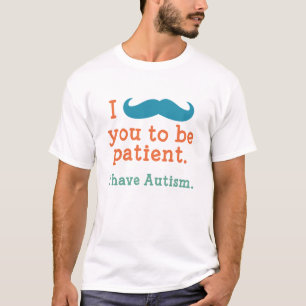 私は自閉症だ Tシャツ