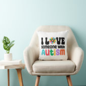 私は自閉症で人を愛している クッション (椅子)