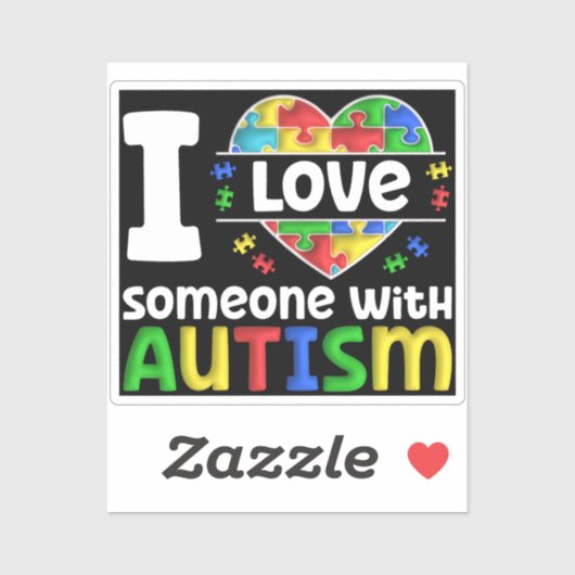 私は自閉症と自閉症意識のギフトで人を愛している シール (シート)