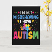 私は自閉症になるのを間違ってはいません カード (黄色い花)
