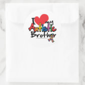 私は自閉症の兄を愛している ラウンドシール (バッグ)