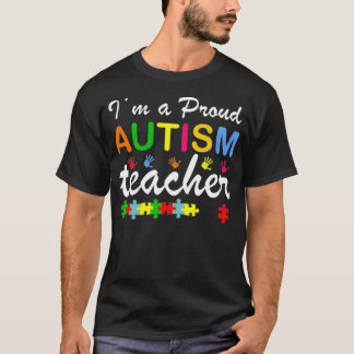 私は自閉症の先生誇りを持った、先生自閉症 Tシャツ