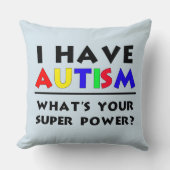 私は自閉症の力すごいを持つ クッション (正面)