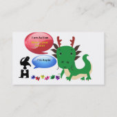 私は自閉症の名刺 名刺 (裏面)