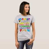 私は自閉症のMOM財布で誇りを持ったすが、 Tシャツ (正面フル)