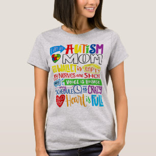 私は自閉症のMOM財布で誇りを持ったすが、 Tシャツ