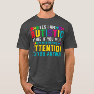 私は自閉症のYesIM自閉症 Tシャツ
