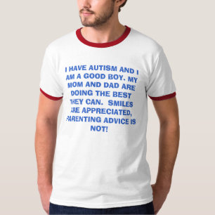 私は自閉症を経験し、よい男の子です。 私のお母さんおよびD… Tシャツ