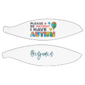 私は自閉症カラフルだパーソナライズされた バスケットボール (パネル)