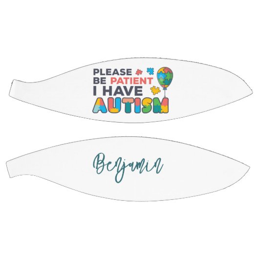 私は自閉症カラフルだパーソナライズされた バスケットボール (パネル)