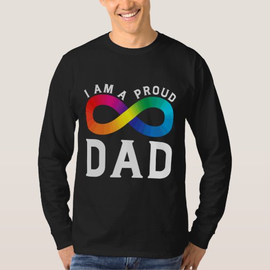 私は自閉症誇りを持ったのパパ Tシャツ (正面)