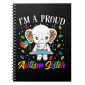 私は自閉症誇りを持ったの妹で、強い勇気付けられると ノートブック (正面)