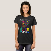 私は自閉症誇りを持ったの母シャツ自閉症の意識だ Tシャツ (正面フル)