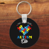 私は自閉症誇りを持ったのTioである – 私は持っている叔父に最適 キーホルダー (正面)