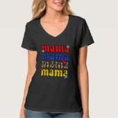 私は自閉症誇りを持ったママ母ママ女ハート Tシャツ (正面)