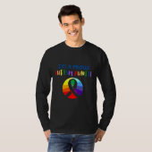 私は自閉症誇りを持った意識だ Tシャツ (正面フル)