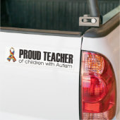 私は自閉症-ユニークなステッカーのdesigの私の子供を愛します バンパーステッカー (トラック上)