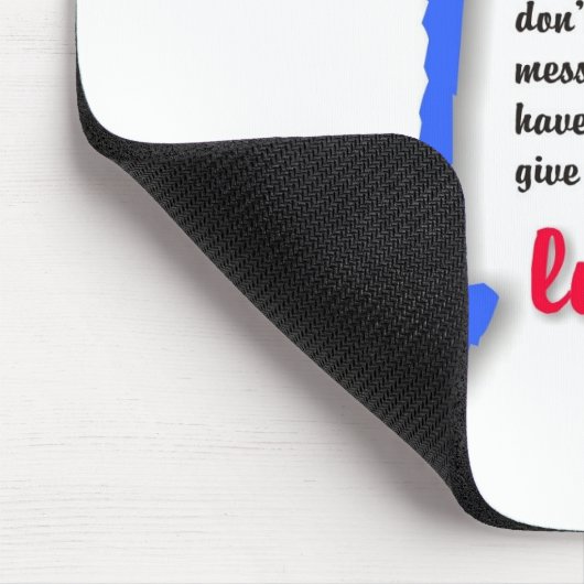 私は自閉症-ユニークなmousepadの私の子供を愛します マウスパッド (コーナー)