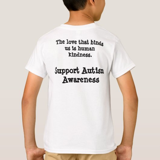 私は自閉症。.whatをですあなたの弁解経験しますか。 tシャツ (裏面)