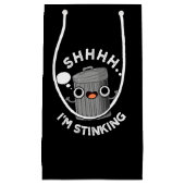 私は臭いゴミおもしろいパンプンダーク スモールペーパーバッグ (正面)