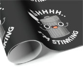 私は臭いゴミおもしろいパンプンダーク ラッピングペーパー (ロールコーナー)