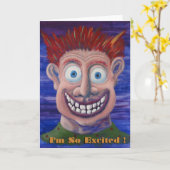 私は興奮している! カード (黄色い花)