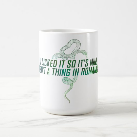 「私は舐めたので私のもの」魔法Mug モーフィングマグカップ (中央)