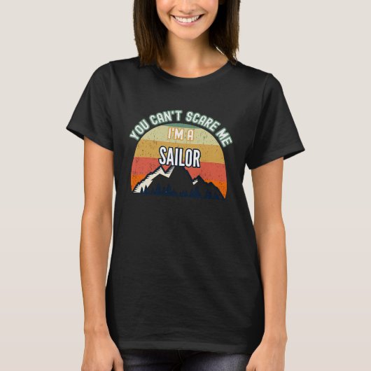 私は船乗りだから怖くない Tシャツ (正面)