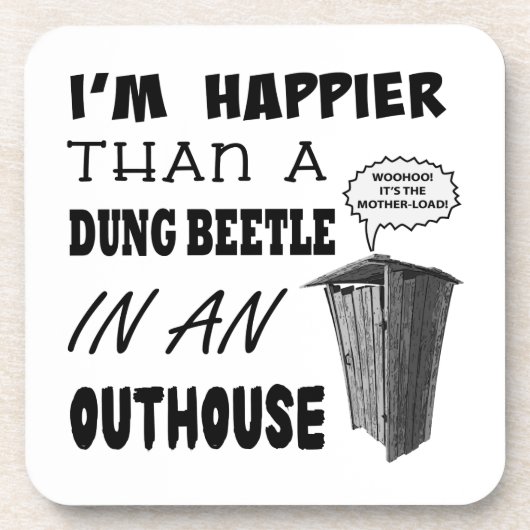 私は船外小屋で糞ビートルより幸せだ コースター (正面)