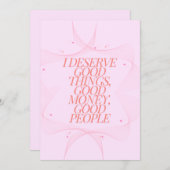 私は良い事に値する引用文 シーズンカード (正面/裏面)