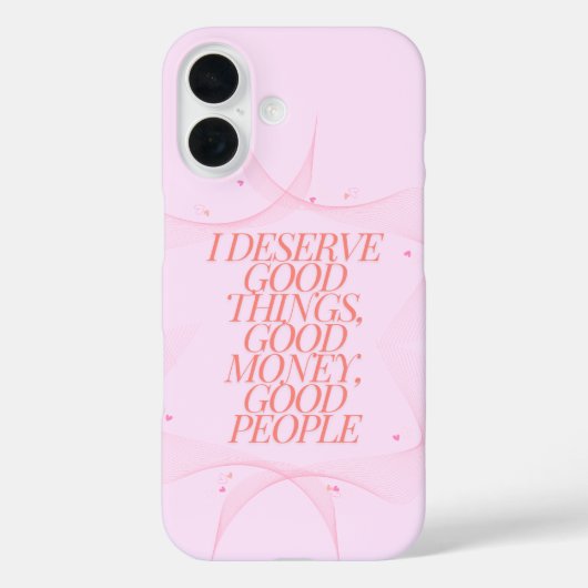 私は良い事に値する引用文 Case-Mate iPhoneケース (裏面)