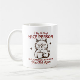 私は良い人でいようとするけれど時々口が コーヒーマグカップ