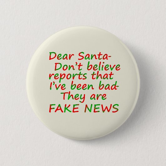 私は良い偽のニュースボタンピンだった 缶バッジ (正面)