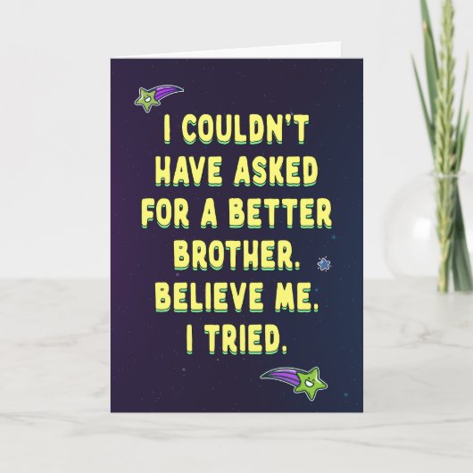 私は良い兄頼弟には行けなかった カード (正面)