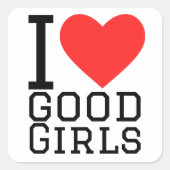 私は良い女の子が大好きだ スクエアシール (正面)