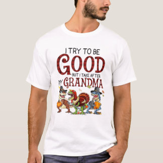 私は良い恐竜になろうとしますが Tシャツ