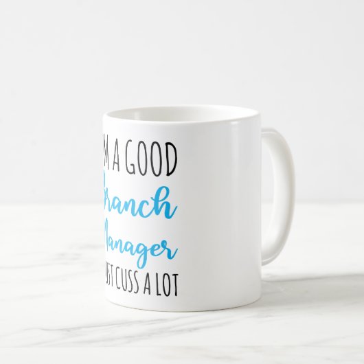 私は良い支店長だから私はただたくさん悩んでいる コーヒーマグカップ (正面右)