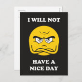 私は良い日を過ごさない ポストカード (正面/裏面)