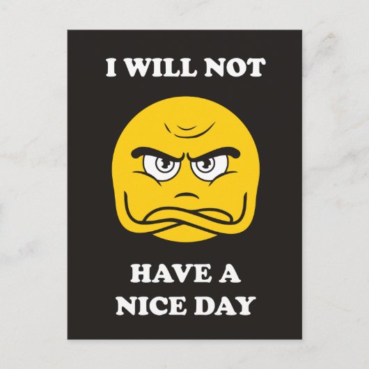 私は良い日を過ごさない ポストカード (正面)