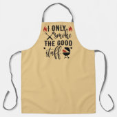私は良い物バーベキューグリルおもしろいを吸う エプロン (正面)