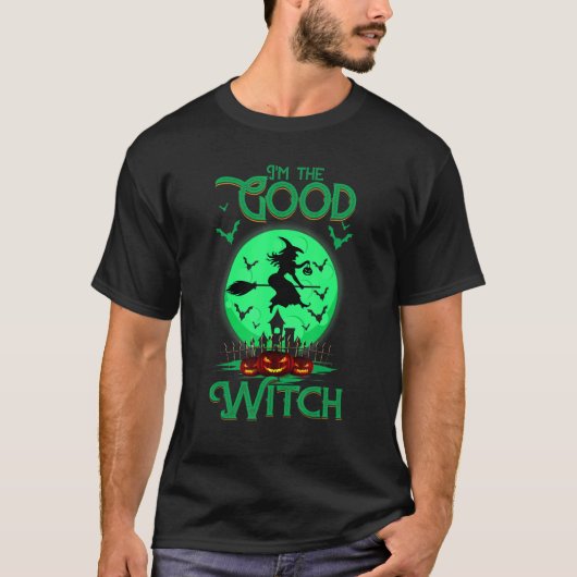 私は良い魔女ハロウィーンコスチューム魔女 Tシャツ (正面)