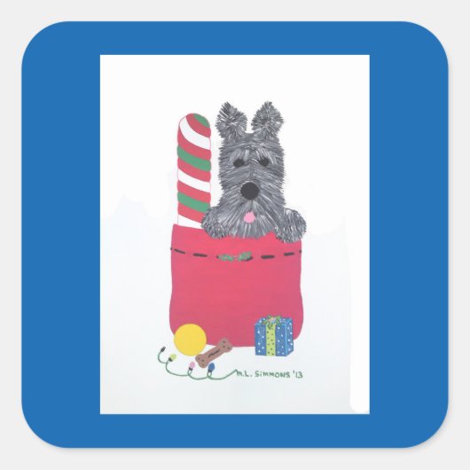 私は良かった! スクエアシール (正面)