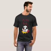 私は色のスカルのデザインを出血させます Tシャツ (正面フル)